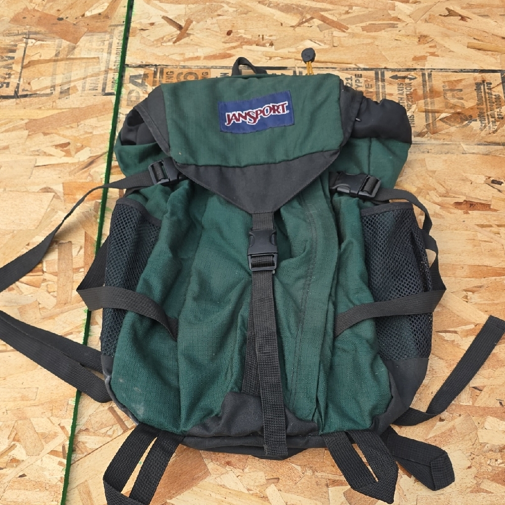 Jansport Forest Green and Charcoal Hiking Backpack